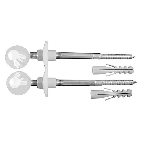 Duravit Fixing kit for Wall Hung Toilet and Bidet - White Caps - 0065000000 3 Duravit Fixing kit for Wall Hung Toilet and Bidet - White Caps - 0065000000