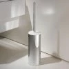 Keuco Moll Toilet Brush & Holder - Chrome/White -TOILET ACCESSORIES Sales 04969010100 P