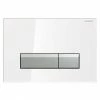 Geberit Sigma40 White Glass DuoFresh Odour Extraction Flush Plate - 115.600.SI.1