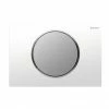 Geberit Sigma 10 White + Matt Chrome Flush Plate for UP320/UP720 Cistern - 115.758.KL.5