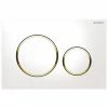 Geberit Sigma 20 White + Gold Flush Plate for UP320/UP720 Cistern - 15.882.KK.1 -TOILET ACCESSORIES Sales 115.882.KK .m
