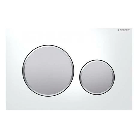 Geberit Sigma 20 White + Matt Chrome Flush Plate for UP320/UP720 Cistern - 115.882.KL.1 3 Geberit Sigma 20 White + Matt Chrome Flush Plate for UP320/UP720 Cistern - 115.882.KL.1