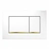 Geberit Sigma30 Dual Flush Plate - White/Gold - 115.883.KK.1