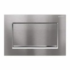 Geberit Sigma30 Single Flush Plate - Brushed Chrome - 115.893.KX.1