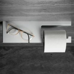 Keuco Edition 400 Toilet Roll Holder with Shelf -TOILET ACCESSORIES Sales 11573170000 D3 460