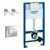 Grohe Rapid SL 0.98m 3 in 1 Set Support Frame for Wall Hung WC - 118152 -TOILET ACCESSORIES Sales 118152 P