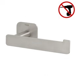 Tiger Colar Toilet Roll Holder - Brushed Stainless Steel