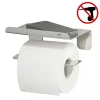 Tiger Colar Toilet Roll Holder with Shelf - Polished Stainless Steel -TOILET ACCESSORIES Sales 1314230346 P