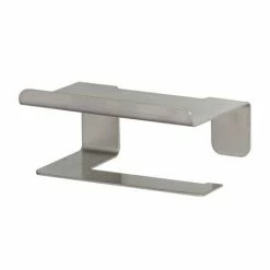 Tiger Colar Toilet Roll Holder with Shelf - Brushed Stainless Steel -TOILET ACCESSORIES Sales 1314230946 D1 460