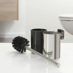 Tiger Colar Toilet Brush & Holder - Polished Stainless Steel -TOILET ACCESSORIES Sales 1314830346 D2 460