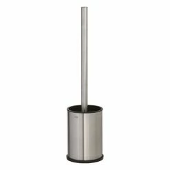 Tiger Colar Freestanding Toilet Brush & Holder - Brushed Stainless Steel