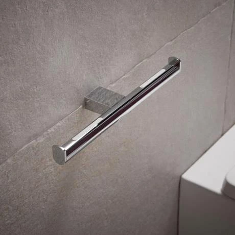 Keuco Plan Double Spare Toilet Roll Holder - Chrome 4 Keuco Plan Double Spare Toilet Roll Holder - Chrome - Image 2