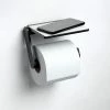 Keuco Plan Toilet Roll Holder with Shelf - Black -TOILET ACCESSORIES Sales 14973370000 P