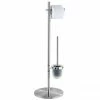 Wenko Pieno Standing WC Set - Stainless Steel - 18452100 -TOILET ACCESSORIES Sales 18452100 p