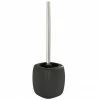 Wenko Faro Ceramic Toilet Brush & Holder - Black - 20024100 -TOILET ACCESSORIES Sales 20024100 p