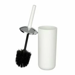 Wenko Brasil White Toilet Brush & Holder - 21205100 -TOILET ACCESSORIES Sales 21205100 D1 460