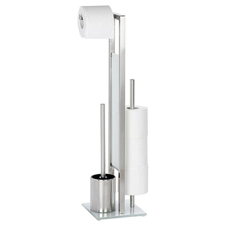 Wenko Rivalta Freestanding Toilet Set with Integrated Spare Roll Holder - 21564100 3 Wenko Rivalta Freestanding Toilet Set with Integrated Spare Roll Holder - 21564100