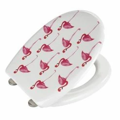 Wenko Flamingo Soft Close Toilet Seat - 22406100 -TOILET ACCESSORIES Sales 22406100 D2 460