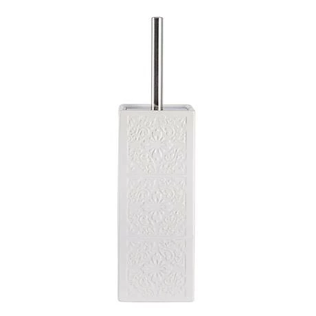 Wenko Cordoba White Ceramic Toilet Brush + Holder - 22651100 4 Wenko Cordoba White Ceramic Toilet Brush + Holder - 22651100 - Image 2