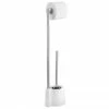 Wenko Avola White Extra Heavy Freestanding Toilet Brush & Roll Holder - 22989100 -TOILET ACCESSORIES Sales 22989100 p