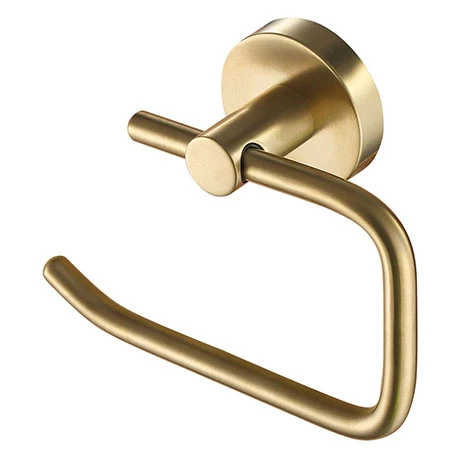 JTP Vos Brushed Brass Toilet Roll Holder 3 JTP Vos Brushed Brass Toilet Roll Holder