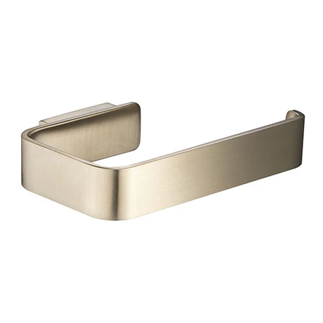 JTP Hix Brushed Brass Toilet Roll Holder 3 JTP Hix Brushed Brass Toilet Roll Holder