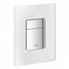 Grohe Skate Cosmopolitan WC Wall Flush Plate - Chrome/daVinci Satin - 38845MF0 2 Grohe Skate Cosmopolitan WC Wall Flush Plate - Chrome/daVinci Satin - 38845MF0 -TOILET ACCESSORIES Sales 38845MF0 P