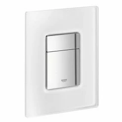Grohe Skate Cosmopolitan WC Wall Flush Plate - Chrome/daVinci Satin - 38845MF0