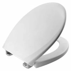 Bemis Oxford Toilet Seat with Adjustable Chrome Hinges - 3900CPT000