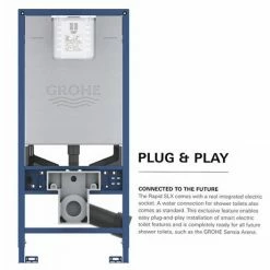 Grohe Rapid SLX 1.13m 3-in-1 Set Support Frame for Rimless WC & Sensia - 39603000 -TOILET ACCESSORIES Sales 39603000 D4 460