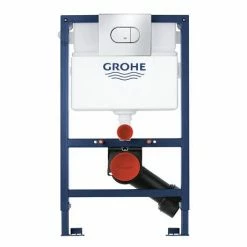 Grohe Solido 0.82m 3 in 1 Set Low Noise Support Frame for Wall Hung WC with Arena Flush Plate - 39843000 8 Grohe Solido 0.82m 3 in 1 Set Low Noise Support Frame for Wall Hung WC with Arena Flush Plate - 39843000 -TOILET ACCESSORIES Sales 39843000 D1 460