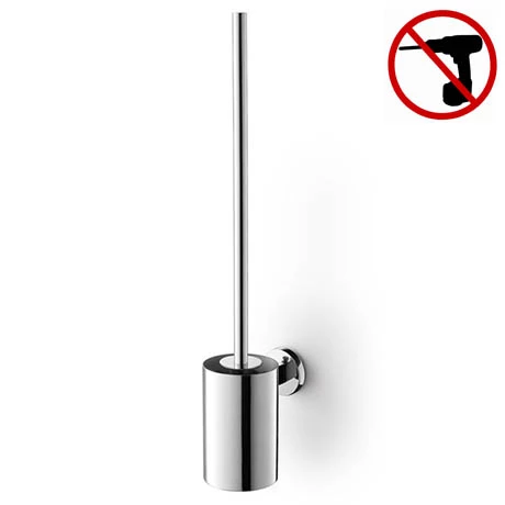 Zack Scala Stainless Steel Wall Mounted Toilet Brush + Mount Adhesive 3 Zack Scala Stainless Steel Wall Mounted Toilet Brush + Mount Adhesive