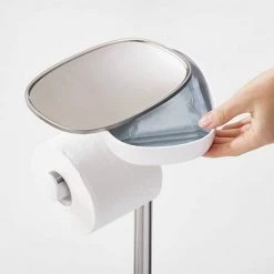 Joseph Joseph EasyStore Plus Freestanding Toilet Paper Holder with Flex Steel Toilet Brush - 70519 -TOILET ACCESSORIES Sales 70519 D2 460
