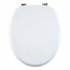Aqualona White Wooden MDF Toilet Seat - 77573 2 Aqualona White Wooden MDF Toilet Seat - 77573 -TOILET ACCESSORIES Sales 77573 P