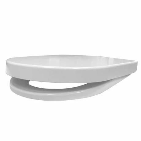 Euroshowers ONE Seat Short D-Shape Soft Close Toilet Seat - White - 88210 6 Euroshowers ONE Seat Short D-Shape Soft Close Toilet Seat - White - 88210 - Image 4