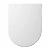 Euroshowers ONE Seat Long Elongated D-Shape Soft Close Toilet Seat - White - 88310