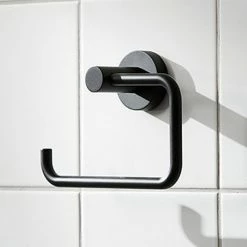 Miller Bond Black Toilet Roll Holder - 8710B