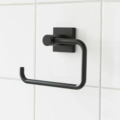 Miller Atlanta Matt Black Toilet Roll Holder - 8810B