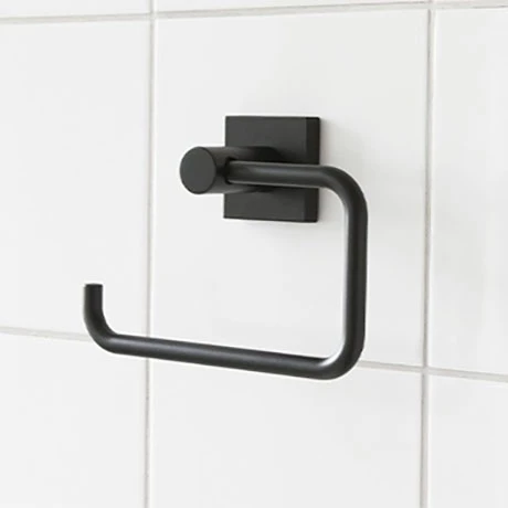 Miller Atlanta Matt Black Toilet Roll Holder - 8810B 3 Miller Atlanta Matt Black Toilet Roll Holder - 8810B