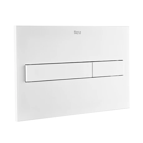 Roca PL7 Operating Panel Dual Flush Plate - Matt White - 890088207 3 Roca PL7 Operating Panel Dual Flush Plate - Matt White - 890088207