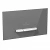 Villeroy and Boch ViConnect Glass Glossy Grey Dual Flush Plate - 922160RA -TOILET ACCESSORIES Sales 922160RA P