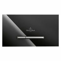 Villeroy and Boch ViConnect Glass Glossy Black Dual Flush Plate - 922160RB 6 Villeroy and Boch ViConnect Glass Glossy Black Dual Flush Plate - 922160RB -TOILET ACCESSORIES Sales 922160RB D1 460