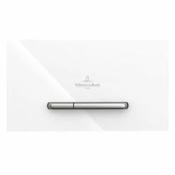 Villeroy and Boch ViConnect Glass Glossy White Dual Flush Plate - 922160RE -TOILET ACCESSORIES Sales 922160RE D1 460