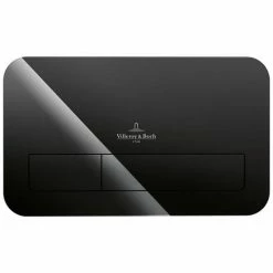 Villeroy and Boch ViConnect Glass Glossy Black Dual Flush Plate - 922400RB -TOILET ACCESSORIES Sales 922400RB D1 460