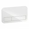 Villeroy and Boch ViConnect Glass Glossy White Dual Flush Plate - 922400RE 1 Villeroy and Boch ViConnect Glass Glossy White Dual Flush Plate - 922400RE -TOILET ACCESSORIES Sales 922400RE P