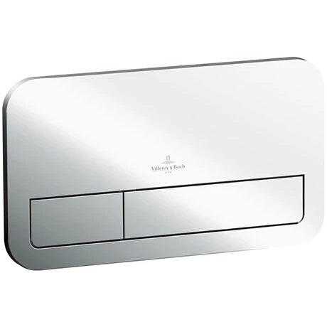 Villeroy and Boch ViConnect Chrome Dual Flush Plate - 92249061 3 Villeroy and Boch ViConnect Chrome Dual Flush Plate - 92249061