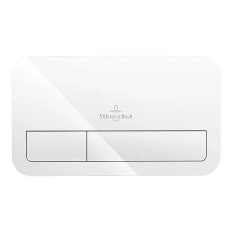 Villeroy and Boch ViConnect White Dual Flush Plate - 92249068 4 Villeroy and Boch ViConnect White Dual Flush Plate - 92249068 - Image 2