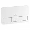 Villeroy and Boch ViConnect White Dual Flush Plate - 92249068 -TOILET ACCESSORIES Sales 92249068 P