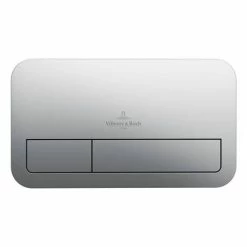 Villeroy and Boch ViConnect Brushed Chrome Dual Flush Plate - 92249069 -TOILET ACCESSORIES Sales 92249069 D1 460