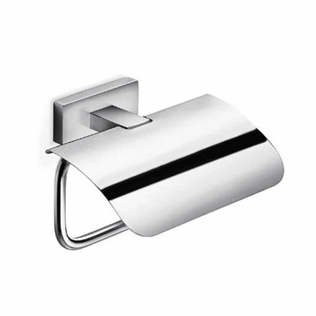 Inda - Lea Toilet Roll Holder with Cover - A18260CR 3 Inda - Lea Toilet Roll Holder with Cover - A18260CR